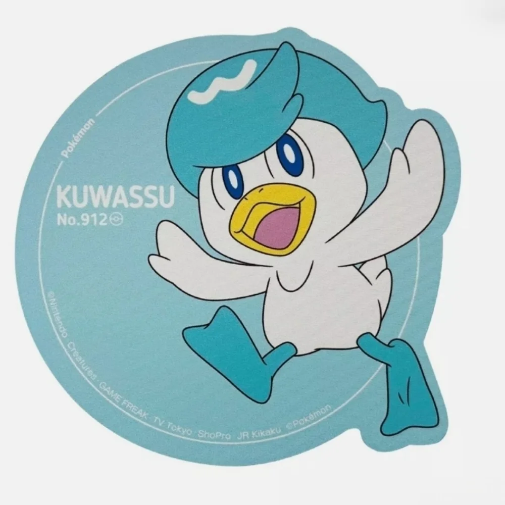 Pokemon Quaxly Kuwassu Blue White Mouse Pad
